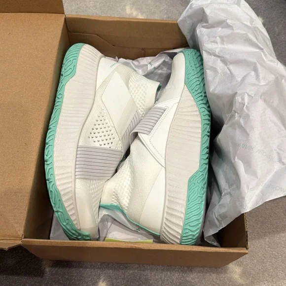 Frank Works THE ONE Unisex Tennis Shoe Size Men 6 /Women 7.5 White Strap NIB - Picture 7 of 8